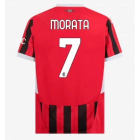 AC Milan Alvaro Morata #7 Hemmakläder 2024-25 Kortärmad